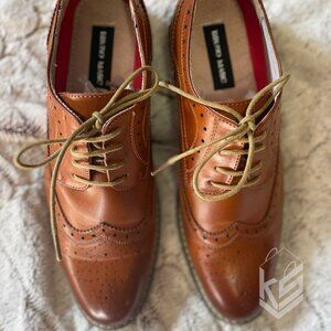 Bruno Marc Brown Dress Shoes Men 10.5 Wide